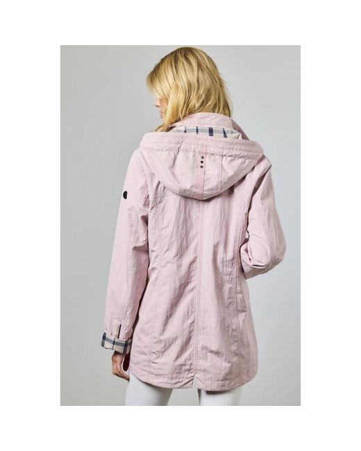 Junge Parkas in het Pink