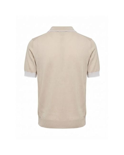 Peserico Natural Polo Shirts for men