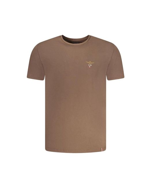 Aeronautica Militare Brown T-Shirts for men