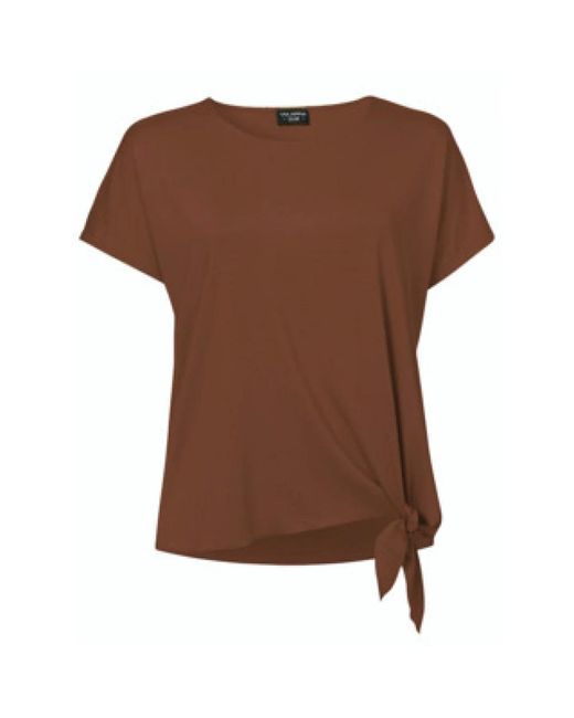 Via Appia Due Brown Braunes Erwachsenenhemd, Zeitloses Design