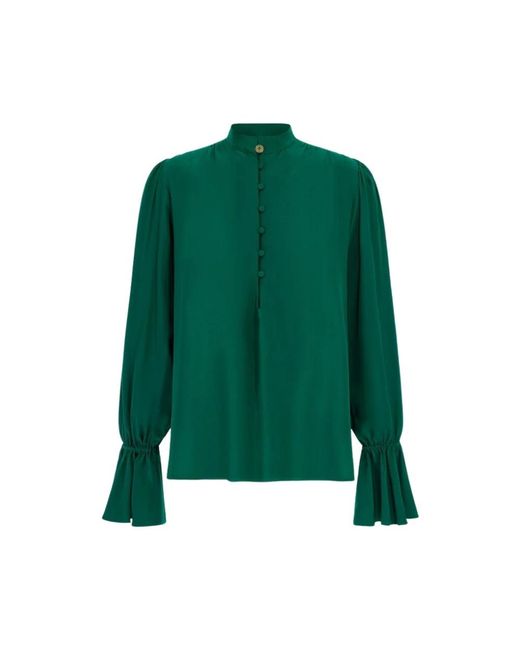 Roberto Cavalli Green Blouses