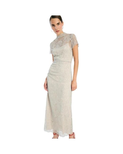 ROTATE BIRGER CHRISTENSEN Natural Maxi Dresses