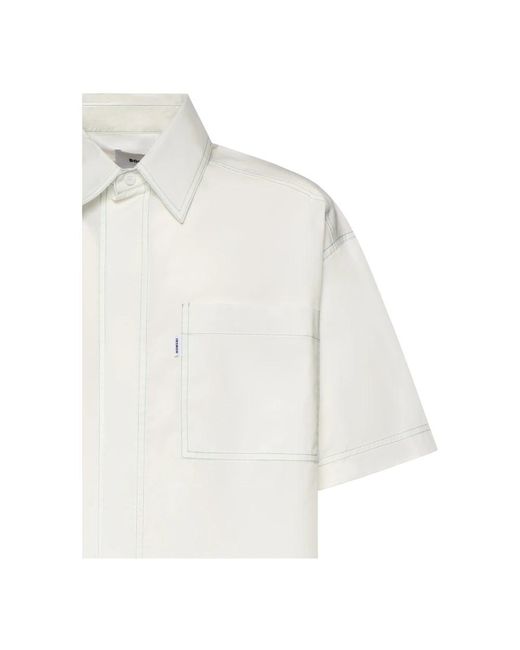Bonsai White Short Sleeve Shirts for men