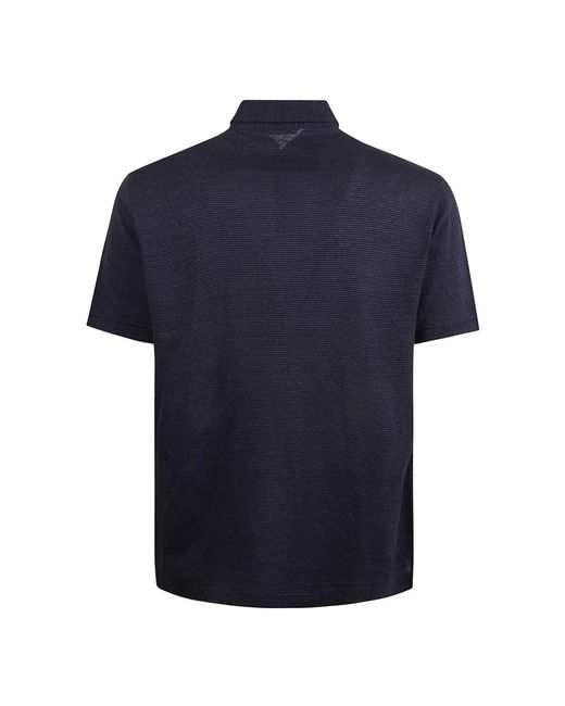 Zanone Blaue polo mc t-shirts und polos in Blue für Herren