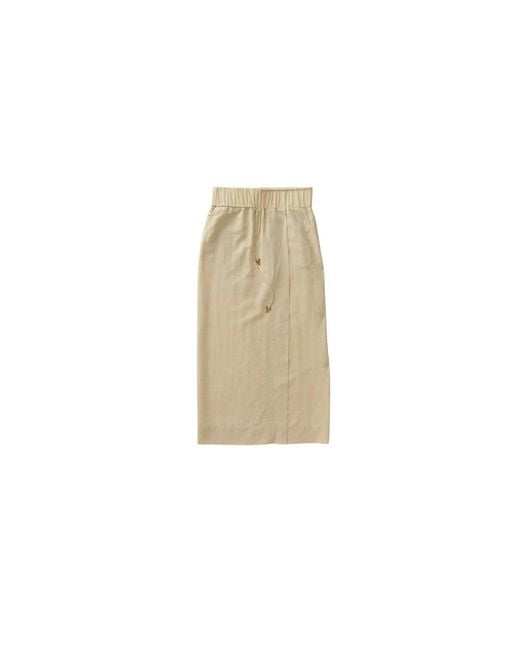 Midi Skirts Aeron de color Natural