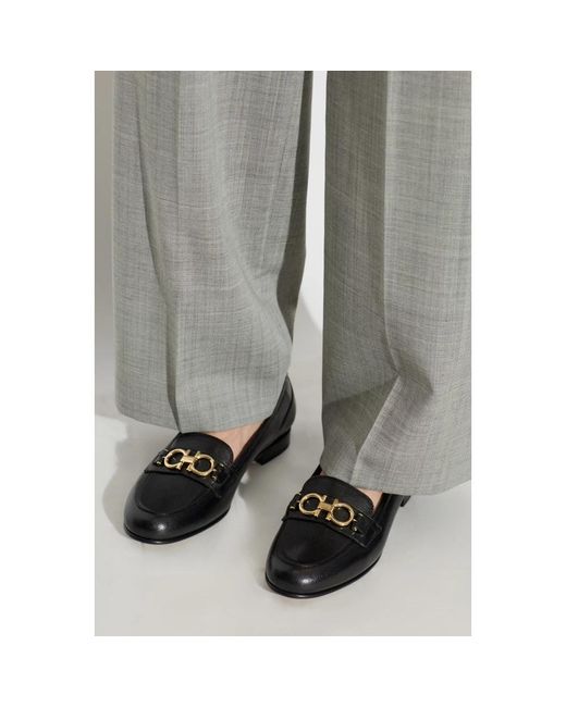 Ferragamo Black Loafers