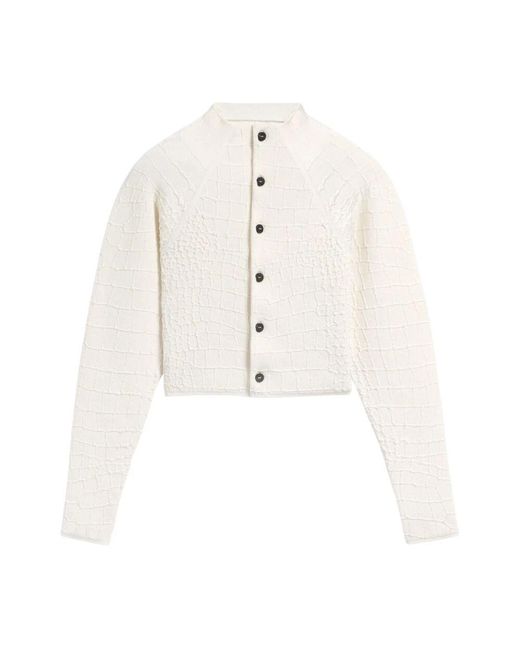 Jacquemus White Scala Strickjacke Weiß Off