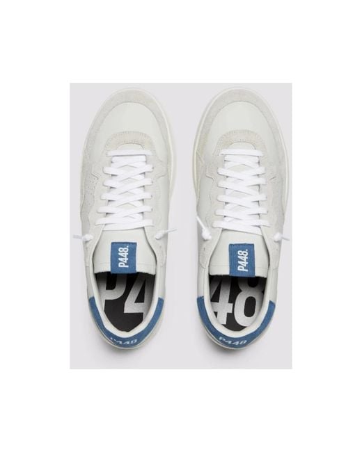 P448 White Sneakers for men