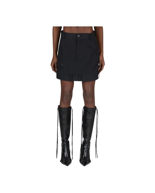 Balenciaga Black Short Skirts
