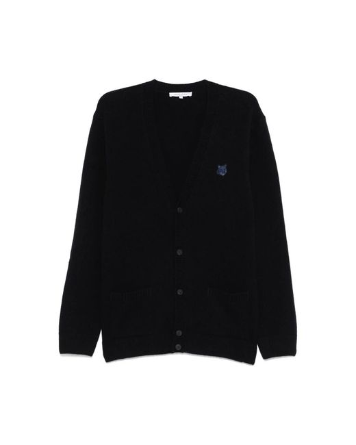 Maison Kitsuné Black Cardigans for men