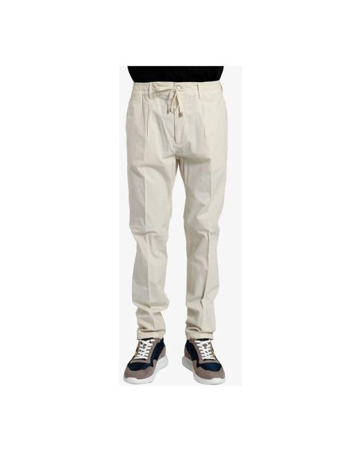 Slim-Fit Trousers Cruna de hombre de color Natural