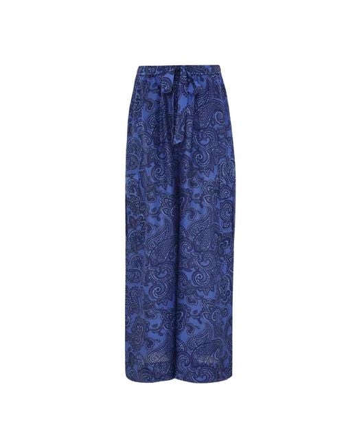 Wide Trousers Zimmermann de color Blue