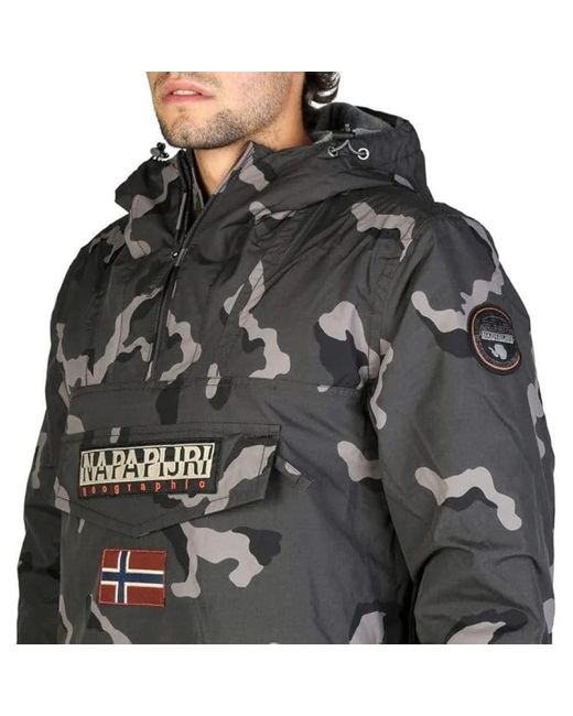Woolrich Camo Rainforest Winterjas in het Black voor heren