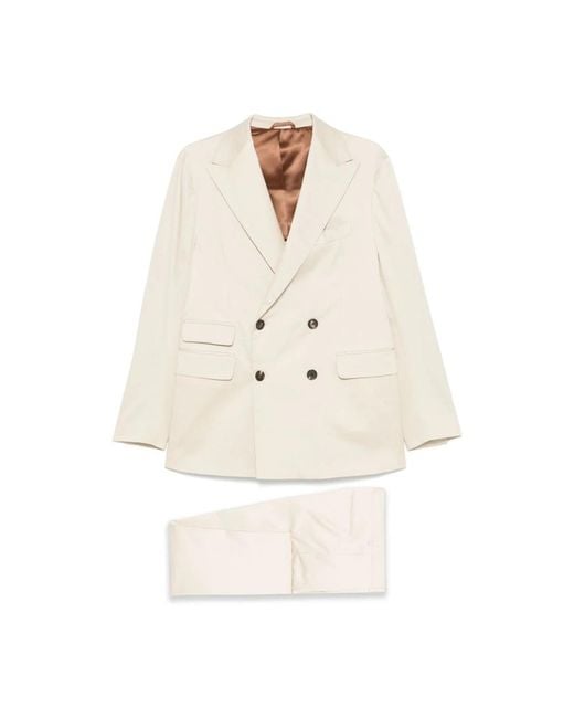 Doppiaa White Double Breasted Suits for men
