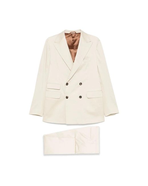 Doppiaa White Double Breasted Suits for men