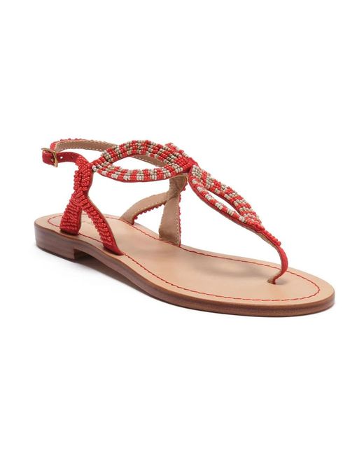 Maliparmi Pink Flat Sandals