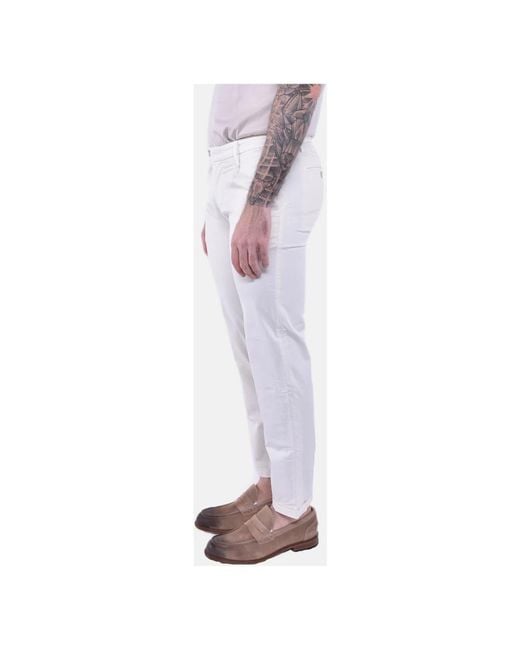 Re-hash White Slim-Fit Trousers for men