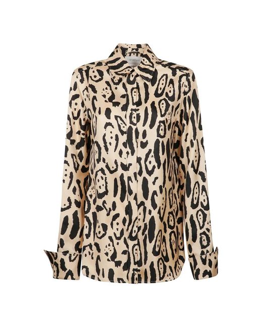 Sportmax Overhemden ,Veelkleurig ,Front Button Shirt in het Black