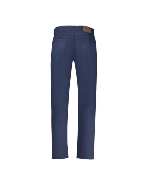 North Sails Blue Straight Trousers for men