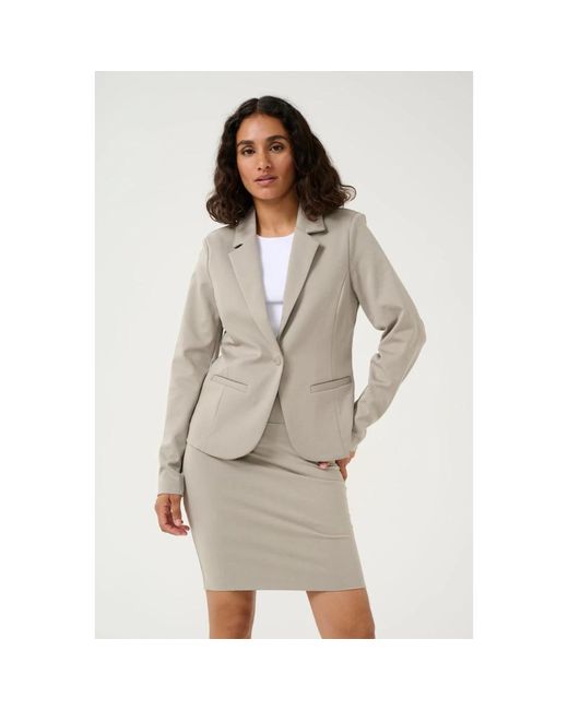 Blazers Kaffe de color Gray