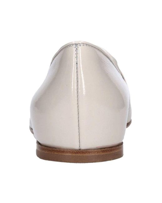 Luca Grossi White Flache Schuhe