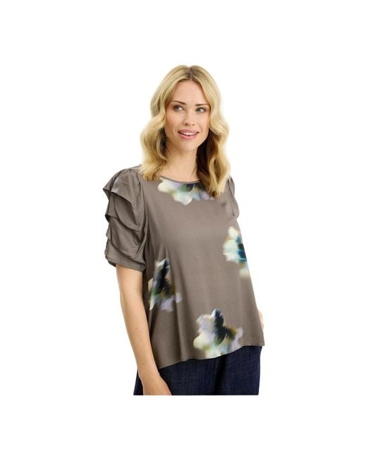 Blouses iN FRONT de color Gray