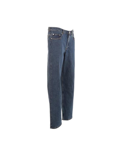 A.P.C. Blue Straight Jeans for men