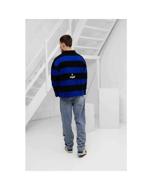 Polo Shirts Equalite de hombre de color Blue