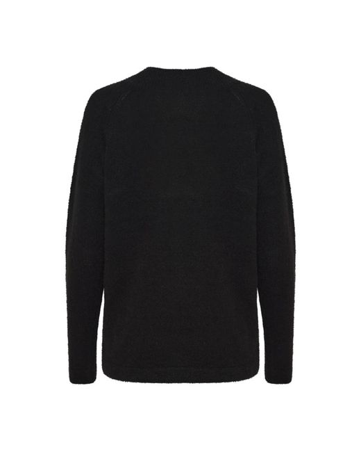Ichi Black V-Neck Knitwear