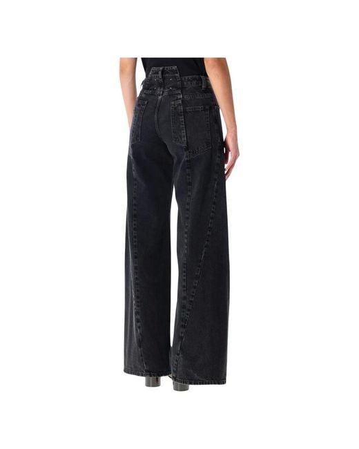 Maison Margiela Black Cut-Out Jeans