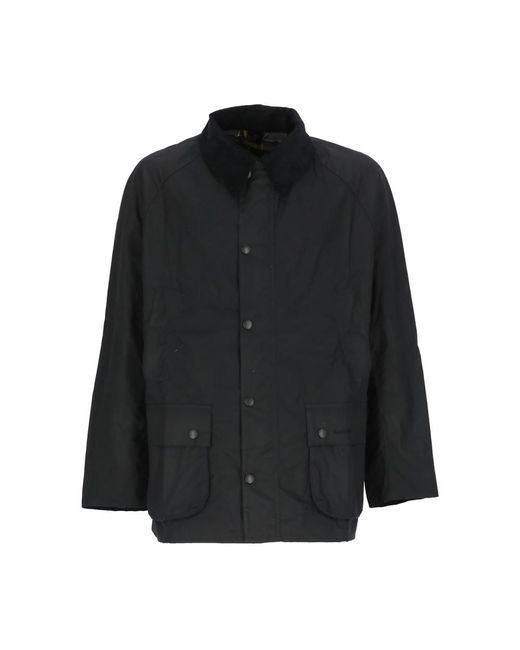 Barbour Jassen ,Blauw ,Katoen Blauwe Gewaxte Katoenen Jas Met Kraag in het Black voor heren
