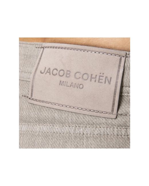 Jacob Cohen Taupe baumwolljeans bard modell in Gray für Herren