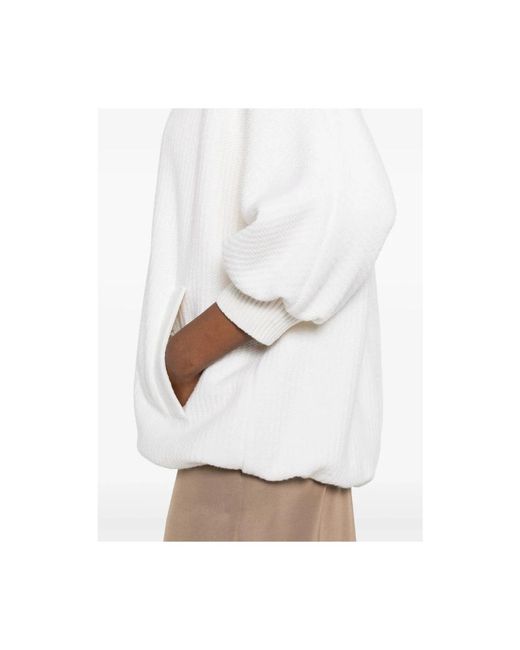 Max Mara Truien & Vesten ,Wit ,Cirino Buitenkleding in het White