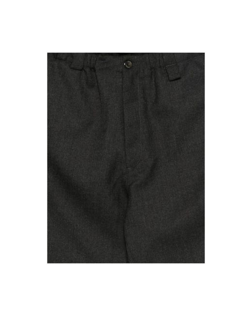Willy Chavarria Black Straight Trousers for men