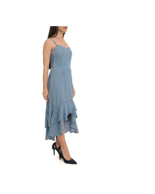 Midi Dresses Guess de color Blue