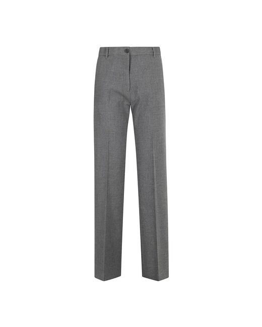Trousers > slim-fit trousers Semicouture en coloris Gray