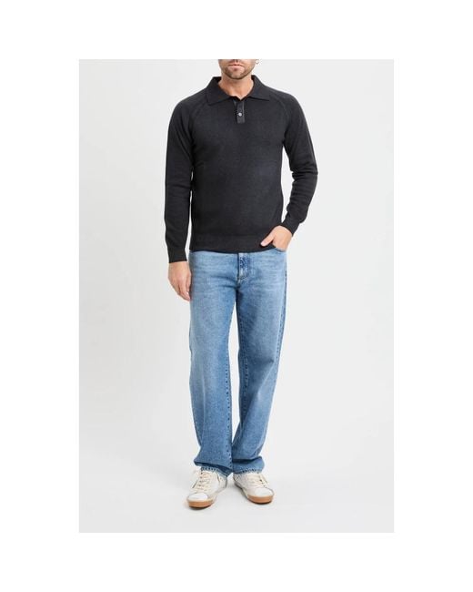 Daniele Fiesoli Black Round-Neck Knitwear for men