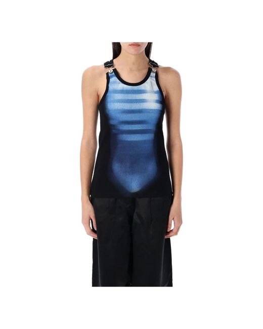 Sleeveless Tops Jean Paul Gaultier de color Blue