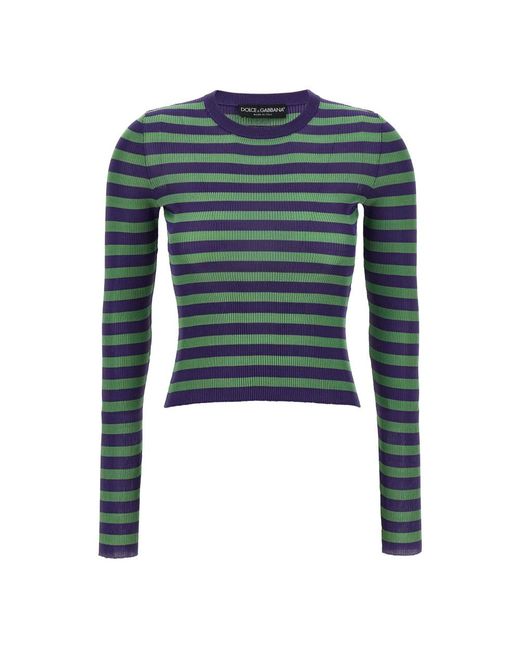 Dolce & Gabbana Viscose Pullover in het Blue