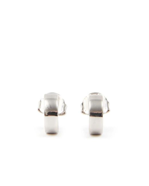 MM6 by Maison Margiela White Earrings