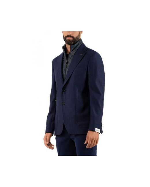 Paoloni Blue Blazers for men