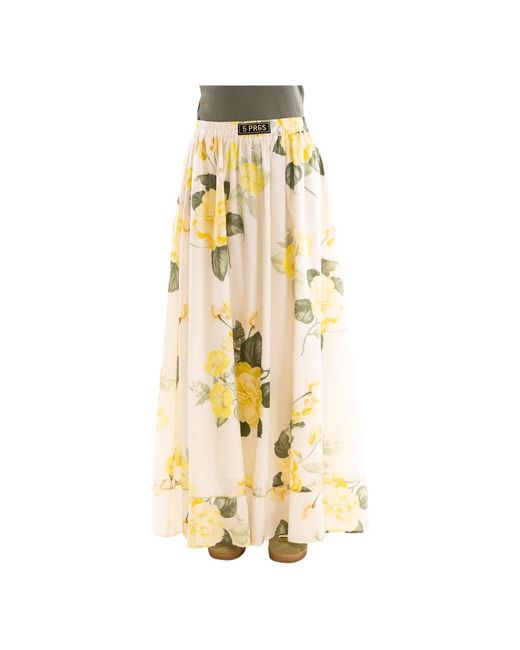 Maxi Skirts 5 PROGRESS de color Metallic