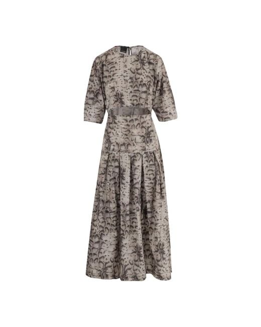 Pinko Gray Maxi Dresses