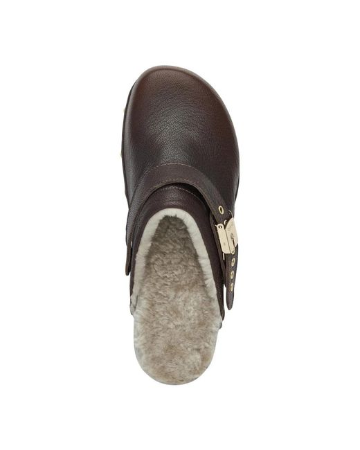 Clogs Scholl en coloris Brown