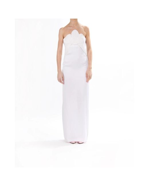 Genny White Maxi Dresses