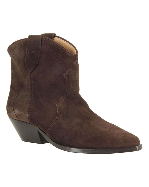 Isabel Marant Brown Cowboy & Biker Boots