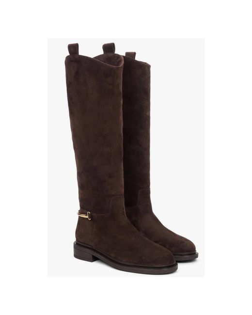 ESTRO Brown High Boots