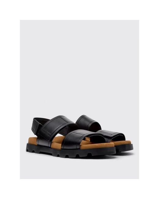 Flat Sandals Camper de hombre de color Black