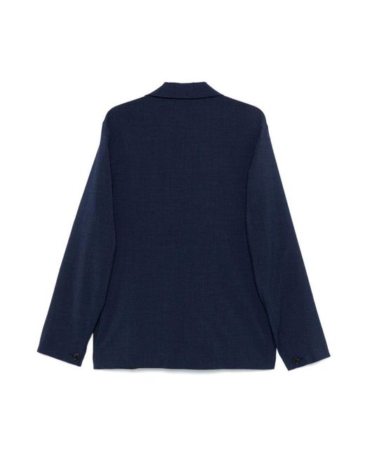 Paul Smith Blaue Knopfjacke Mit Taschen in Blue für Herren
