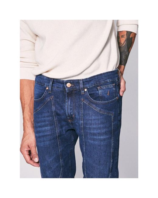 Jeckerson Slim denim jeans dunkelblau baumwolle in Blue für Herren